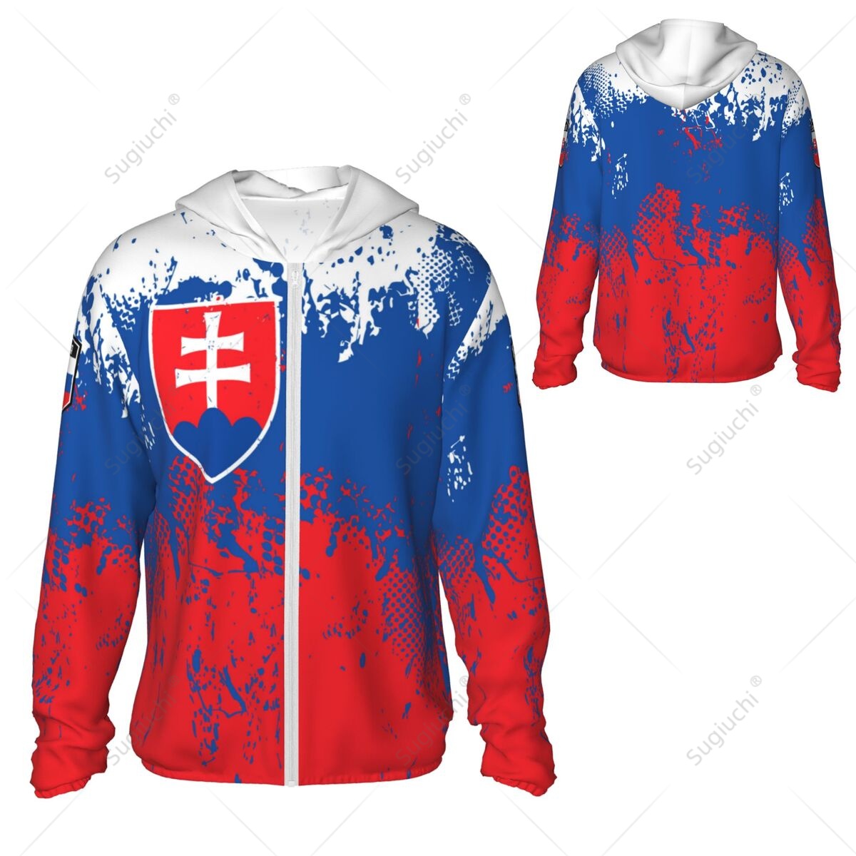 Slovakia Flag Sun Protection H - Fishing Hoodie avaliação e preço