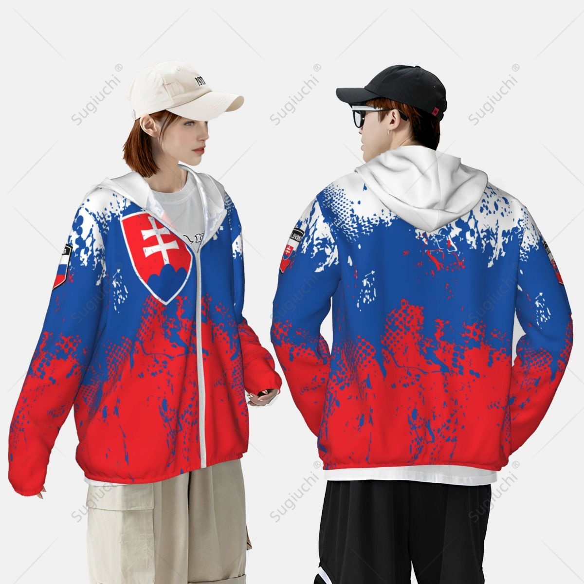 Slovakia Flag Sun Protection H - Fishing Hoodie avaliação e preço