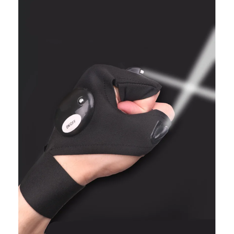 LED Half Finger Glove for Men  - Fishing Gloves avaliação e preço