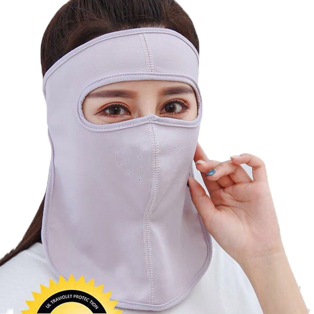 Solid Color Sun Protection Fac - Fishing Mask Sun Protection avaliação e preço