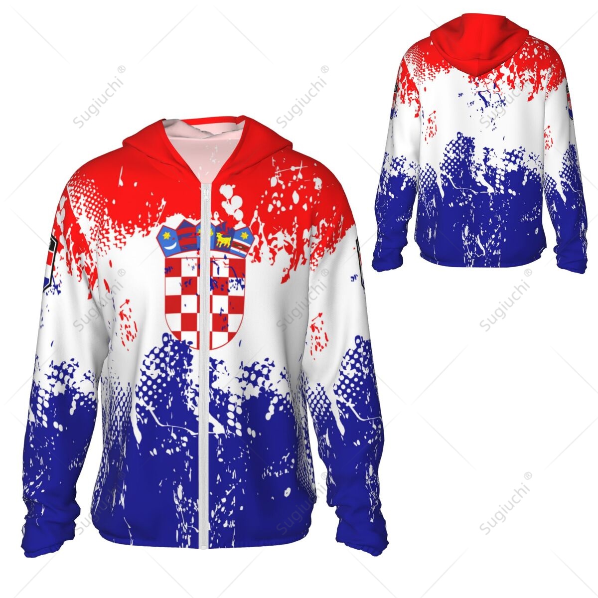 Croatia Flag Sun Protection Ho - Fishing Hoodie avaliação e preço