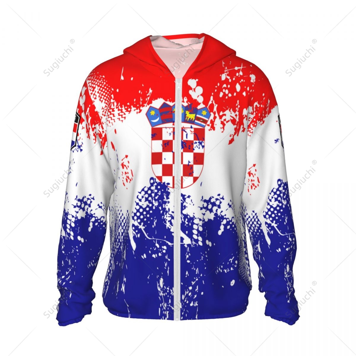 Croatia Flag Sun Protection Ho - Fishing Hoodie avaliação e preço