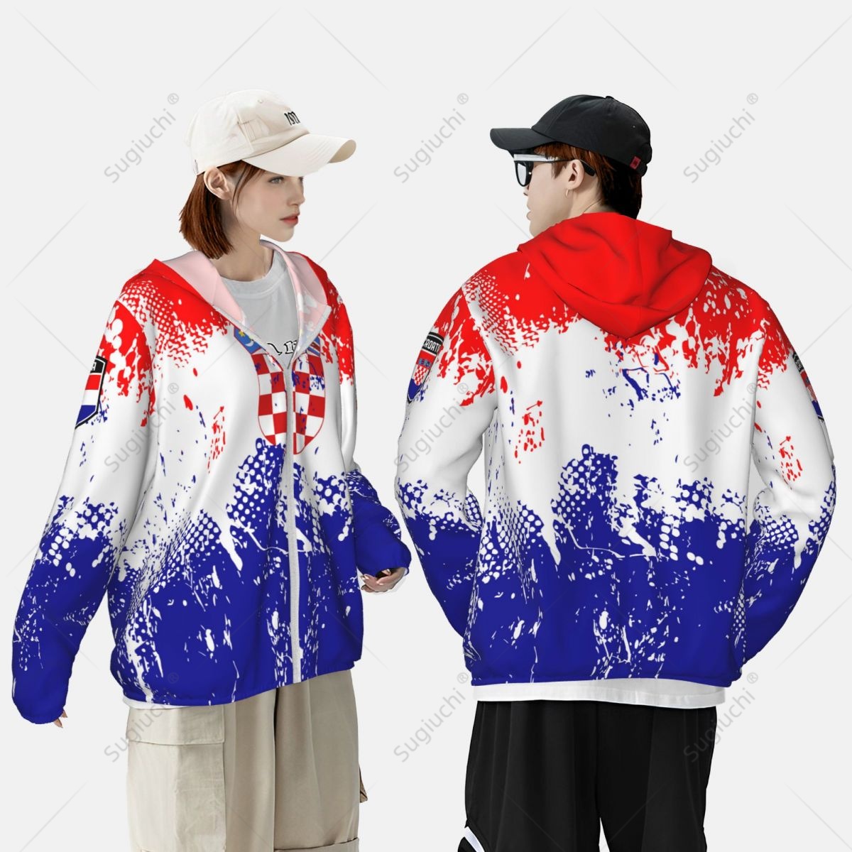 Croatia Flag Sun Protection Ho - Fishing Hoodie avaliação e preço