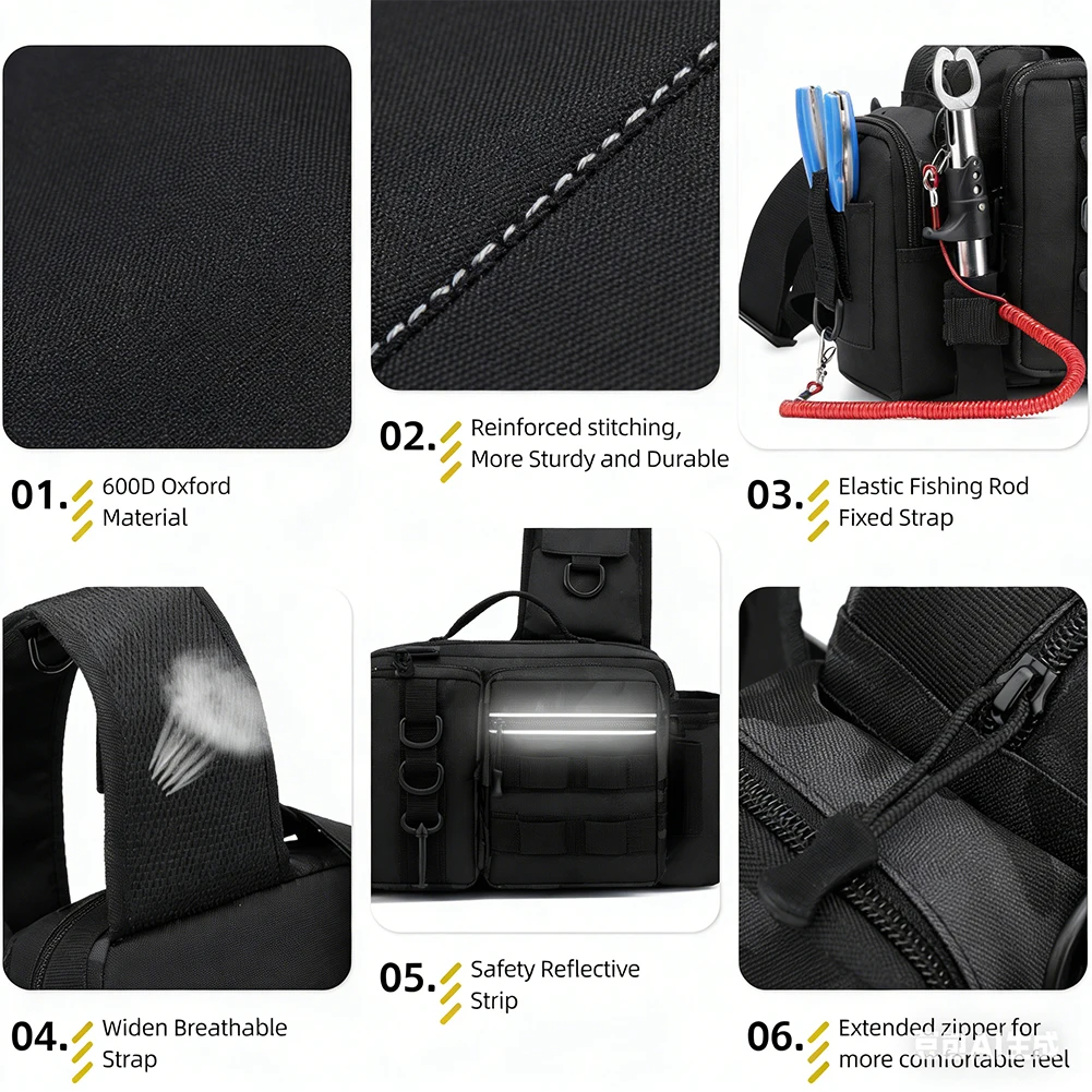 Fishing Backpack with Rod Hold - Fishing Backpack avaliação e preço