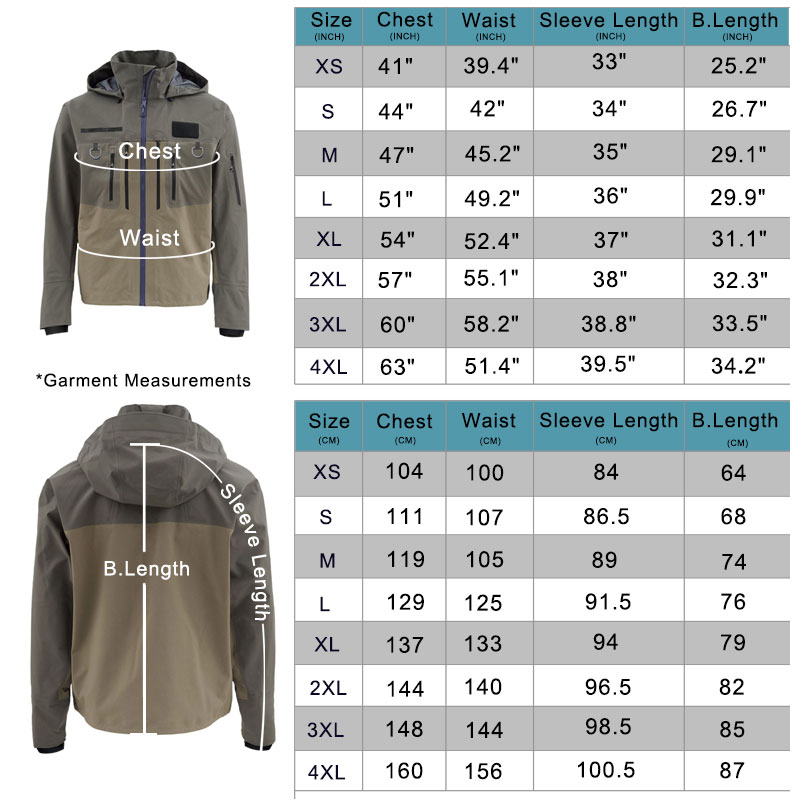 Fishing Wading Jackets 4-Ply B - Fishing Jacket Waterproof avaliação e preço