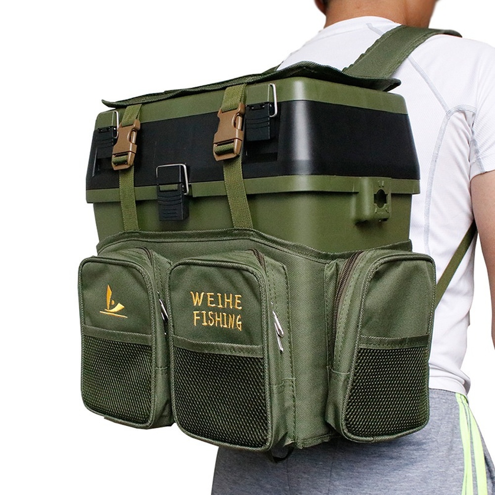 Green Nylon Fishing Backpack W - Fishing Backpack avaliação e preço