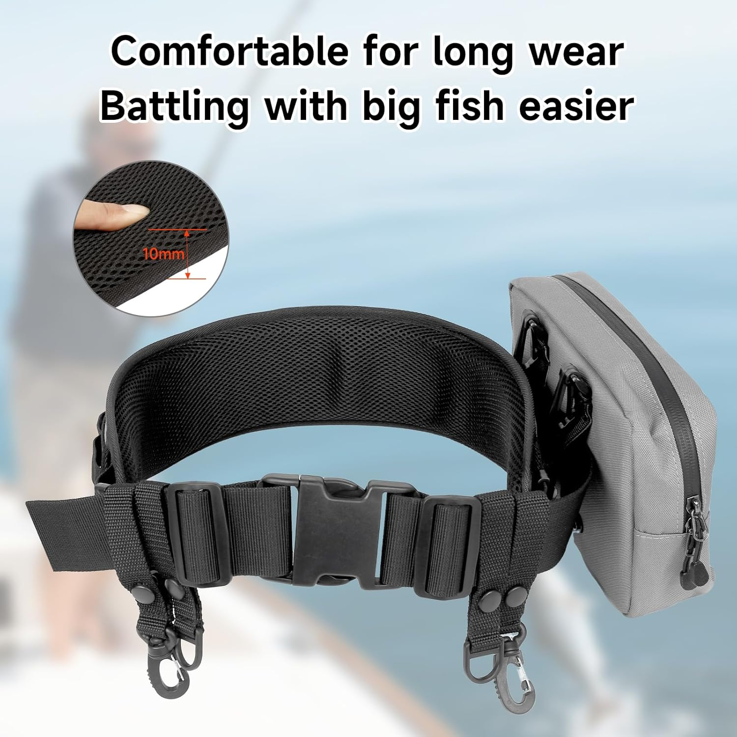 SANLIKE Fishing Belt Rod Holde - Fishing Backpack avaliação e preço
