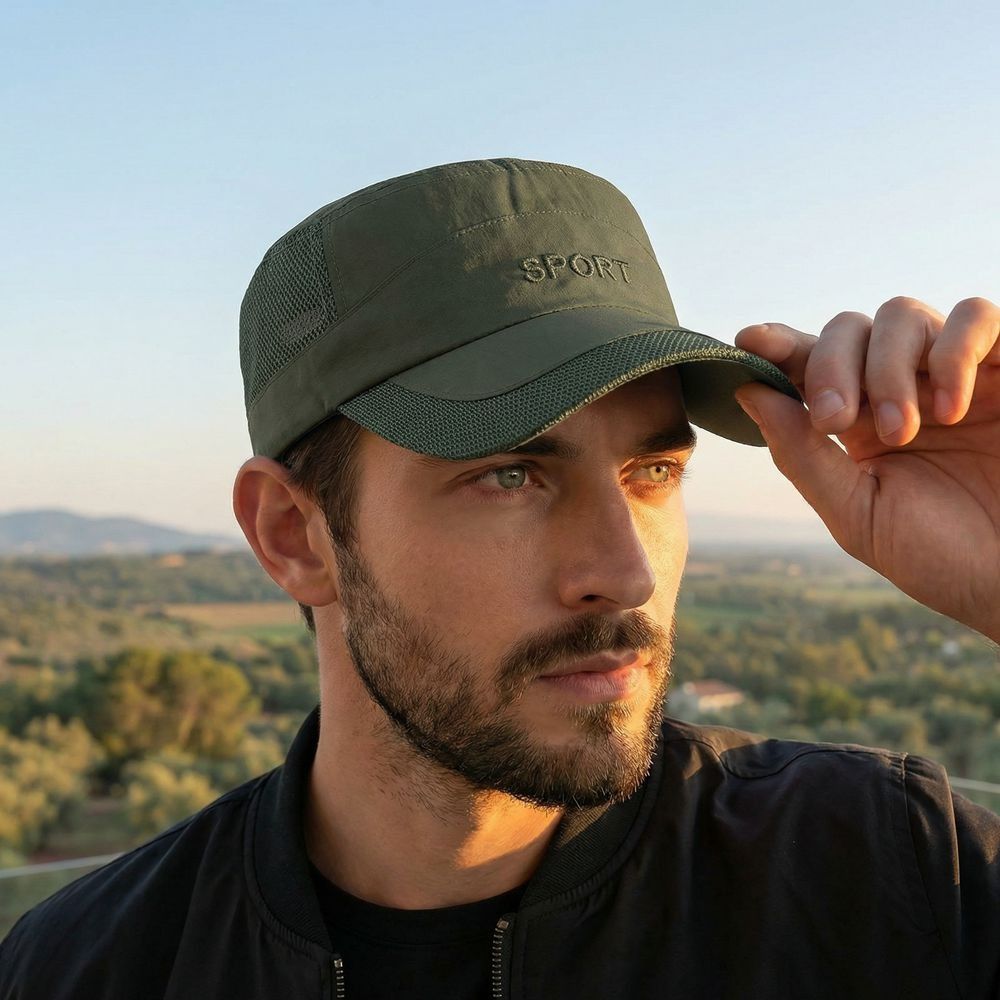 Versatile Adjustable Flat Top  - Fishing Hat avaliação e preço