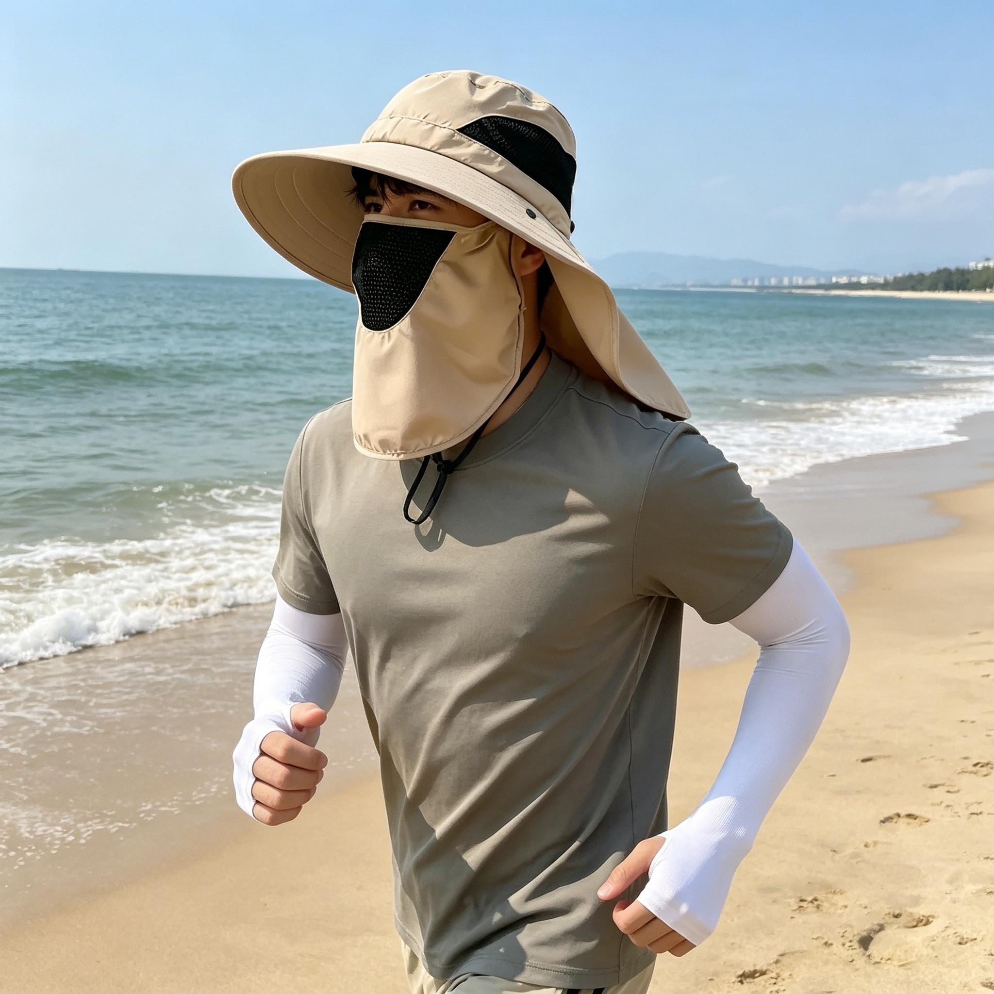 Full Face Neck Coverage Sun Ha - Fishing Hat avaliação e preço