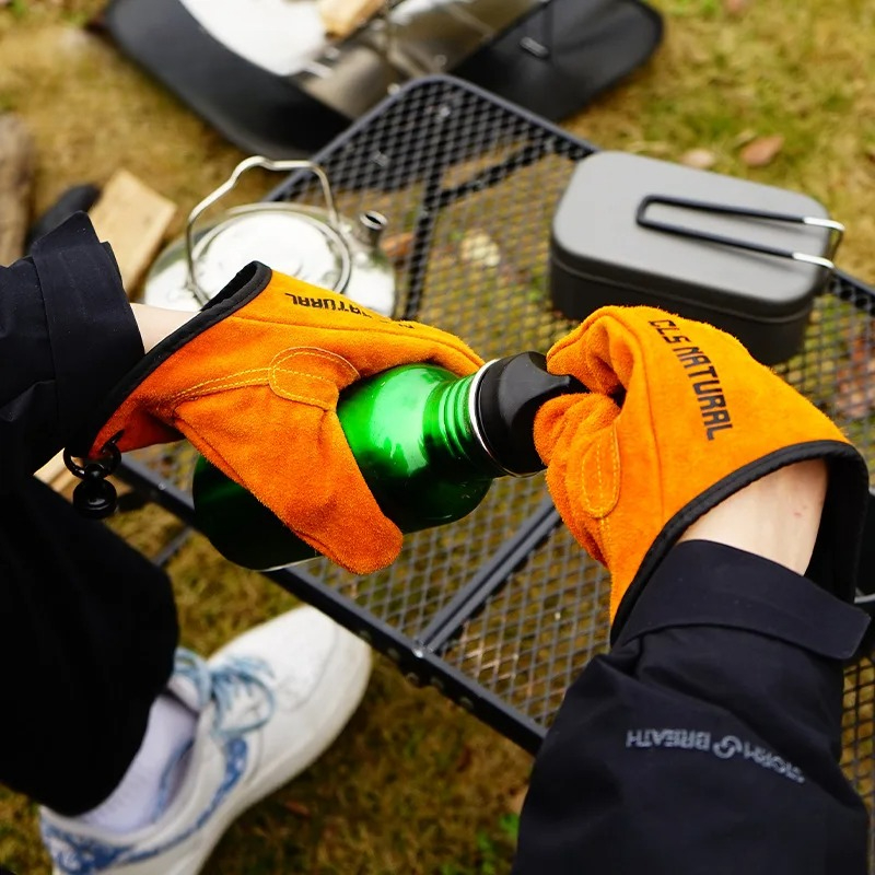 Heat Resistant BBQ Gloves Cowh - Fishing Gloves avaliação e preço