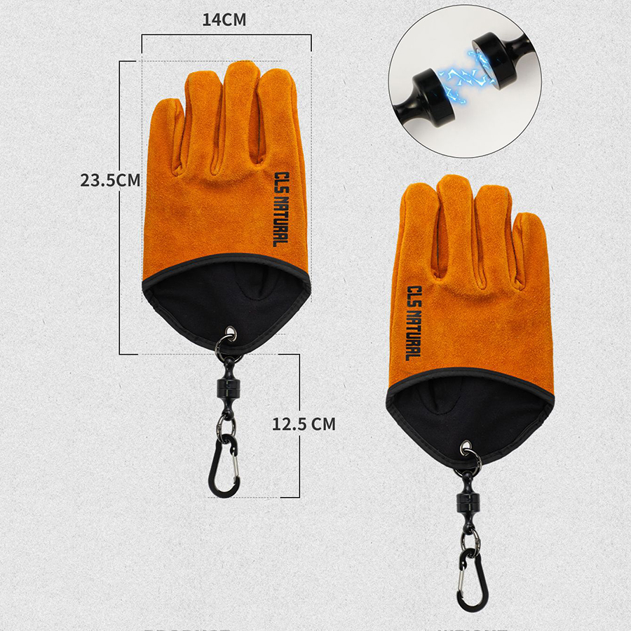 Heat Resistant BBQ Gloves Cowh - Fishing Gloves avaliação e preço