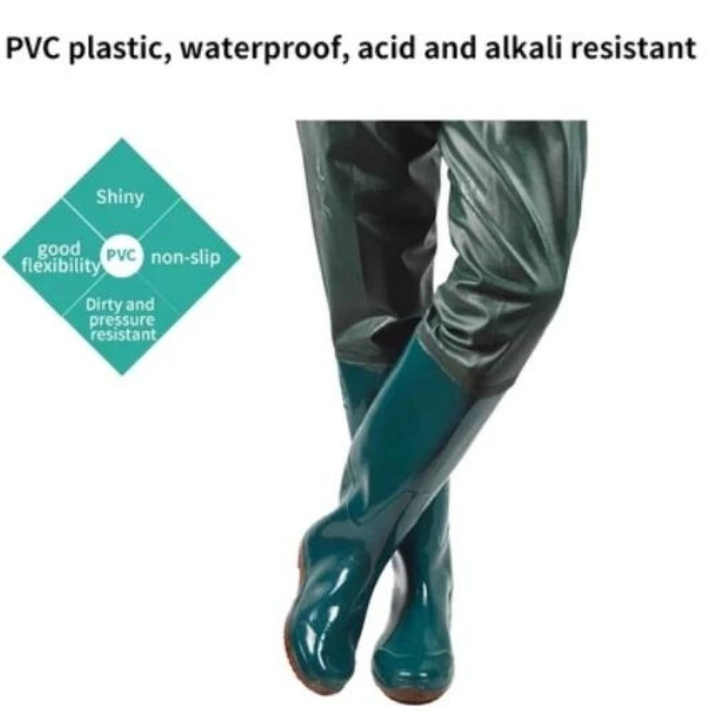 New Plastic PVC Transplant Pan - Fishing Pants Waterproof avaliação e preço