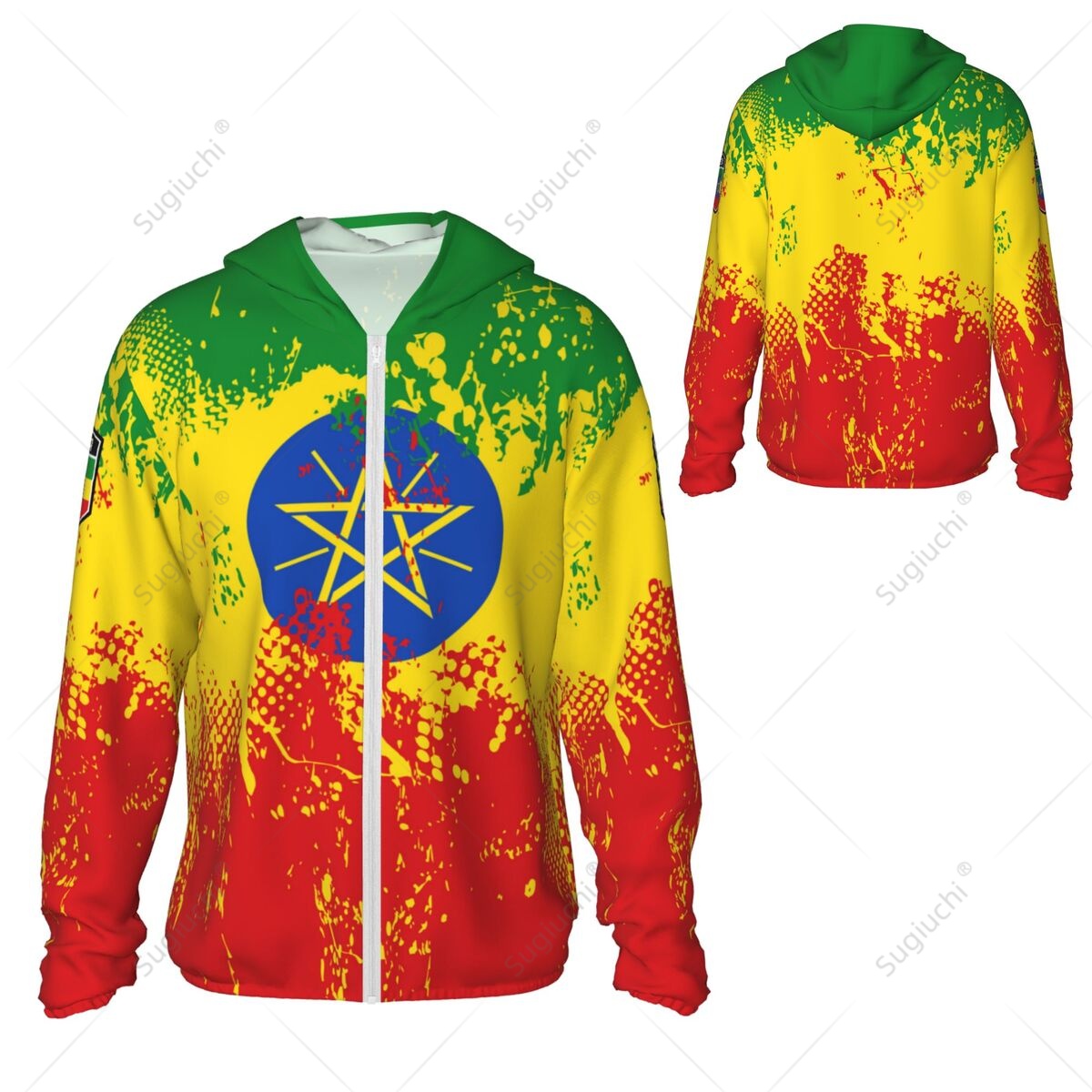 Ethiopia Flag Sun Protection H - Fishing Hoodie avaliação e preço