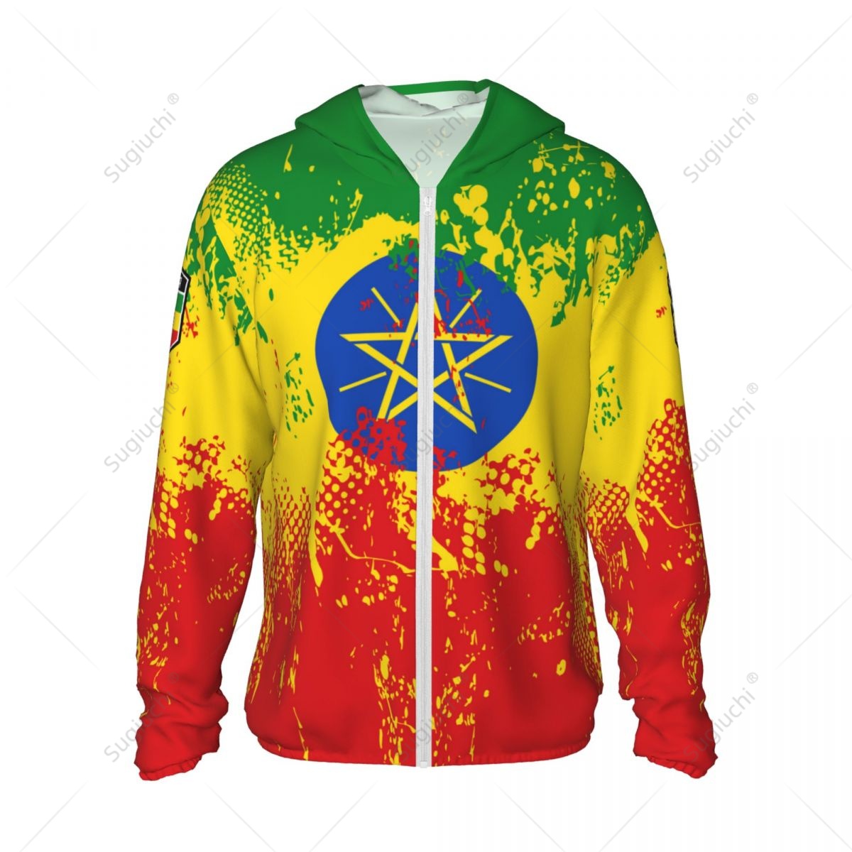Ethiopia Flag Sun Protection H - Fishing Hoodie avaliação e preço
