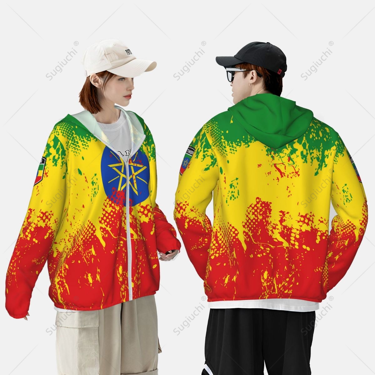 Ethiopia Flag Sun Protection H - Fishing Hoodie avaliação e preço