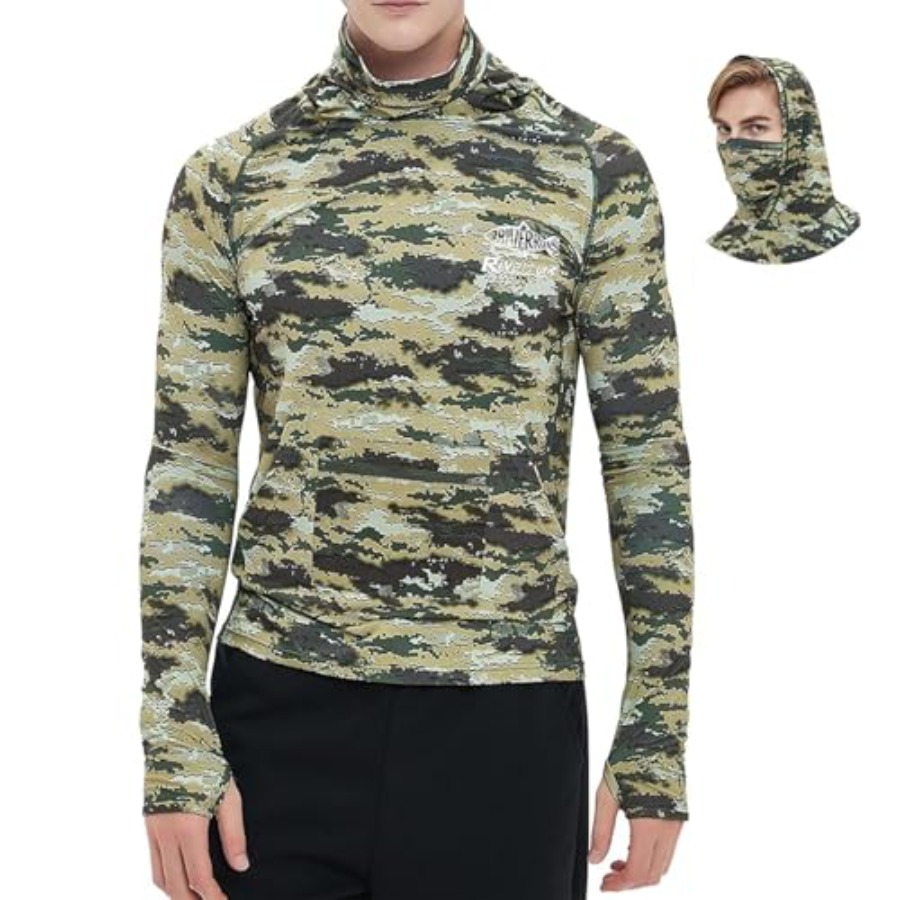 UPF 50+ Fishing Hoodie with Ne - Fishing Hoodie avaliação e preço