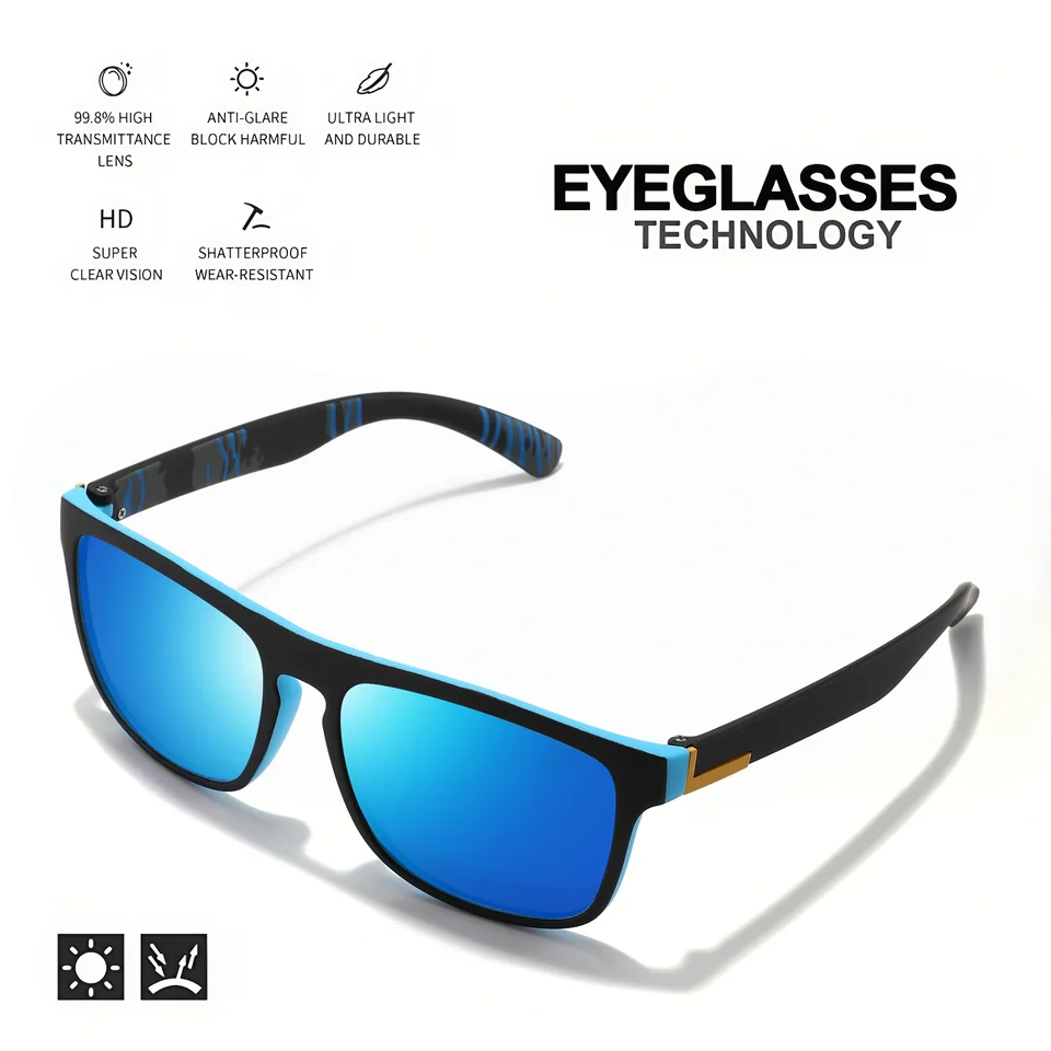 1-4PCS Men Classical Square Po - Fishing Sunglasses Polarized avaliação e preço