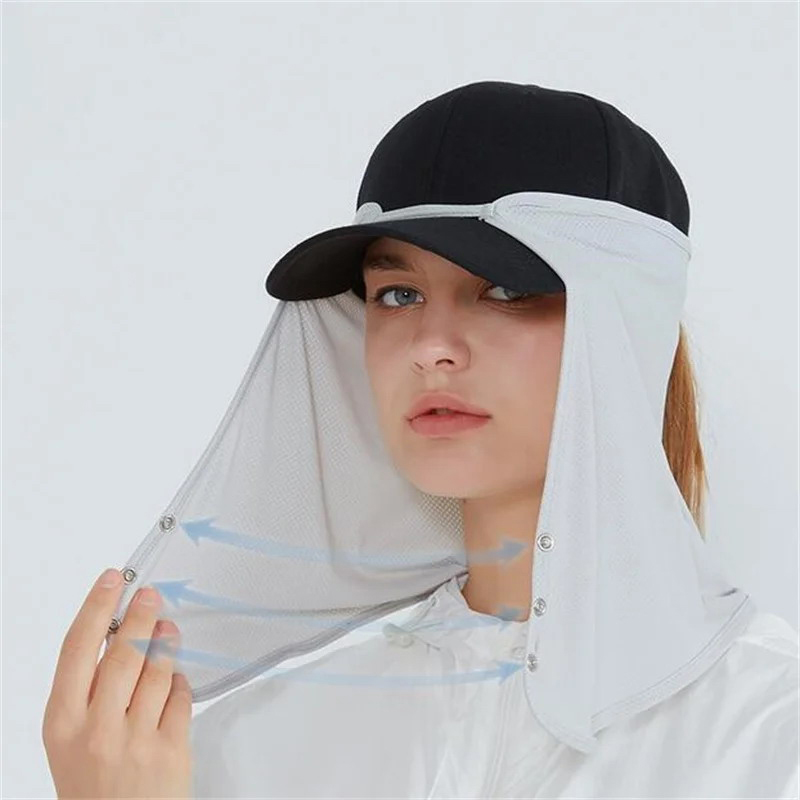 Quick Drying Fishing Cap Face  - Fishing Mask Sun Protection avaliação e preço