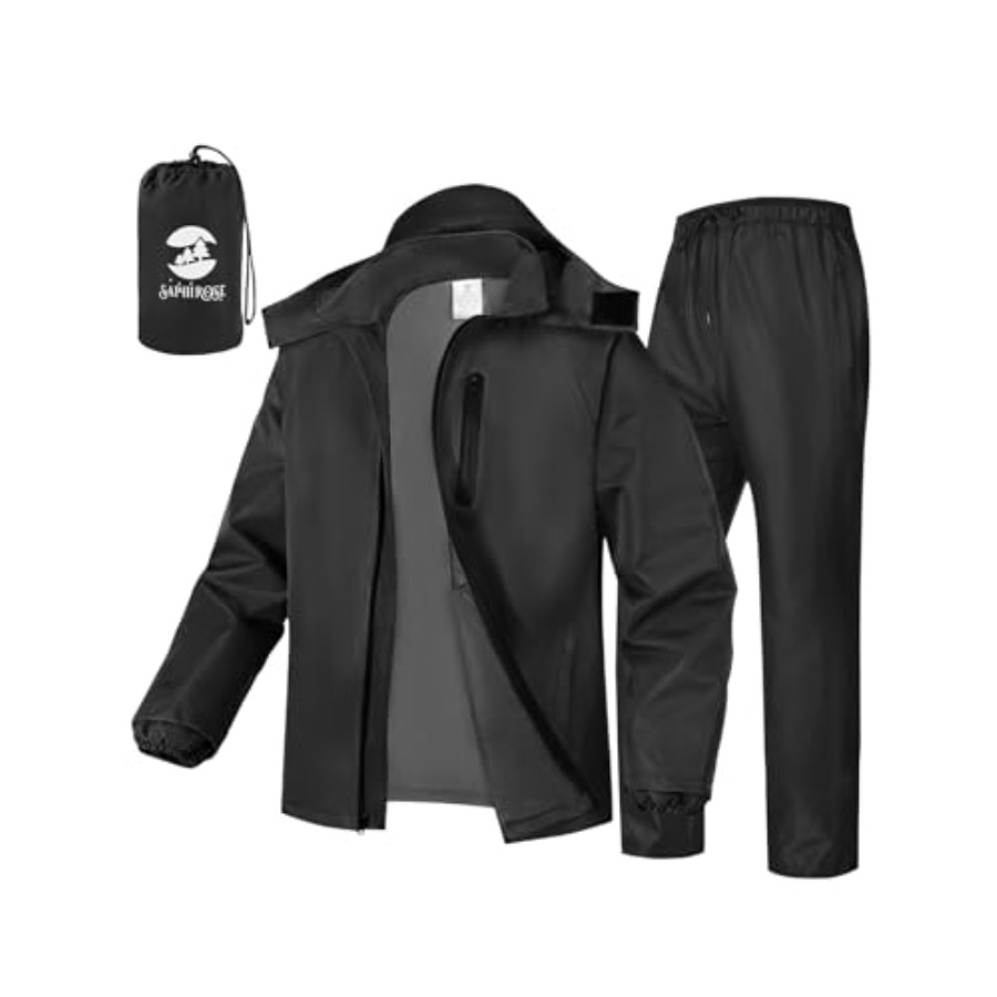 Men's Waterproof Rain Gear 2pc - Fishing Rain Suit avaliação e preço