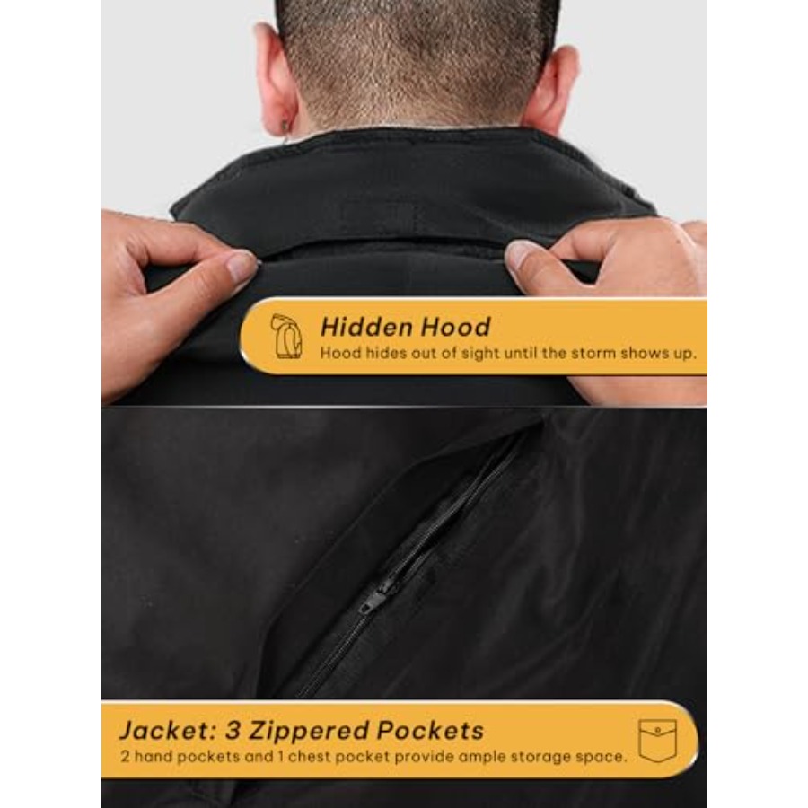 Men's Waterproof Rain Gear 2pc - Fishing Rain Suit avaliação e preço