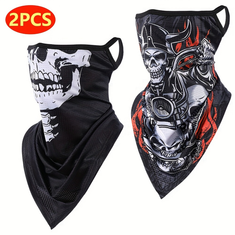 2-Pack, Men's Gothic Mask and  - Fishing Mask Sun Protection avaliação e preço
