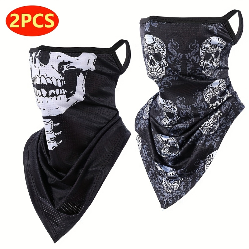 2-Pack, Men's Gothic Mask and  - Fishing Mask Sun Protection avaliação e preço
