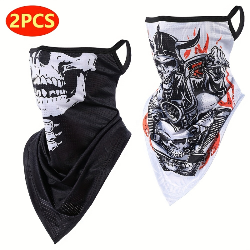 2-Pack, Men's Gothic Mask and  - Fishing Mask Sun Protection avaliação e preço