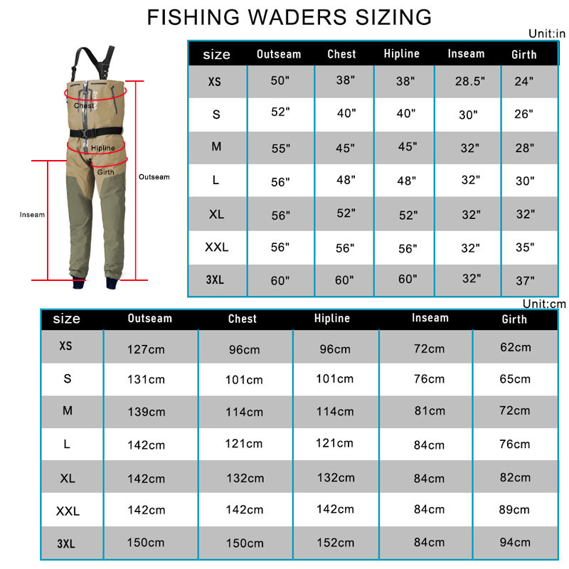 Zippered Waterproof Wader With - Fishing Waders avaliação e preço