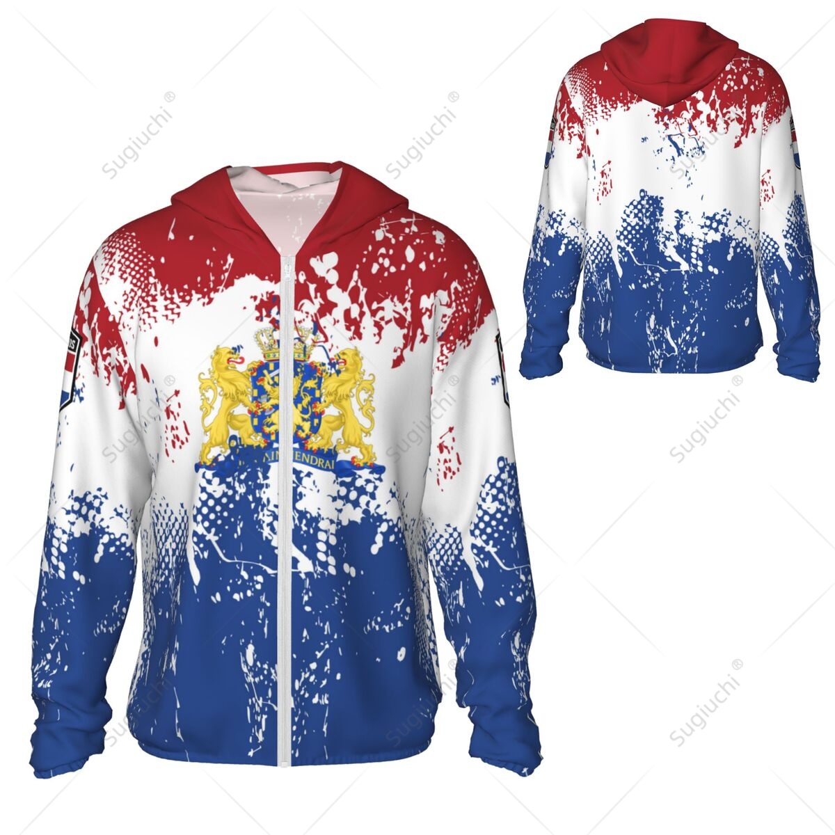 Netherlands Flag Sun Protectio - Fishing Hoodie avaliação e preço