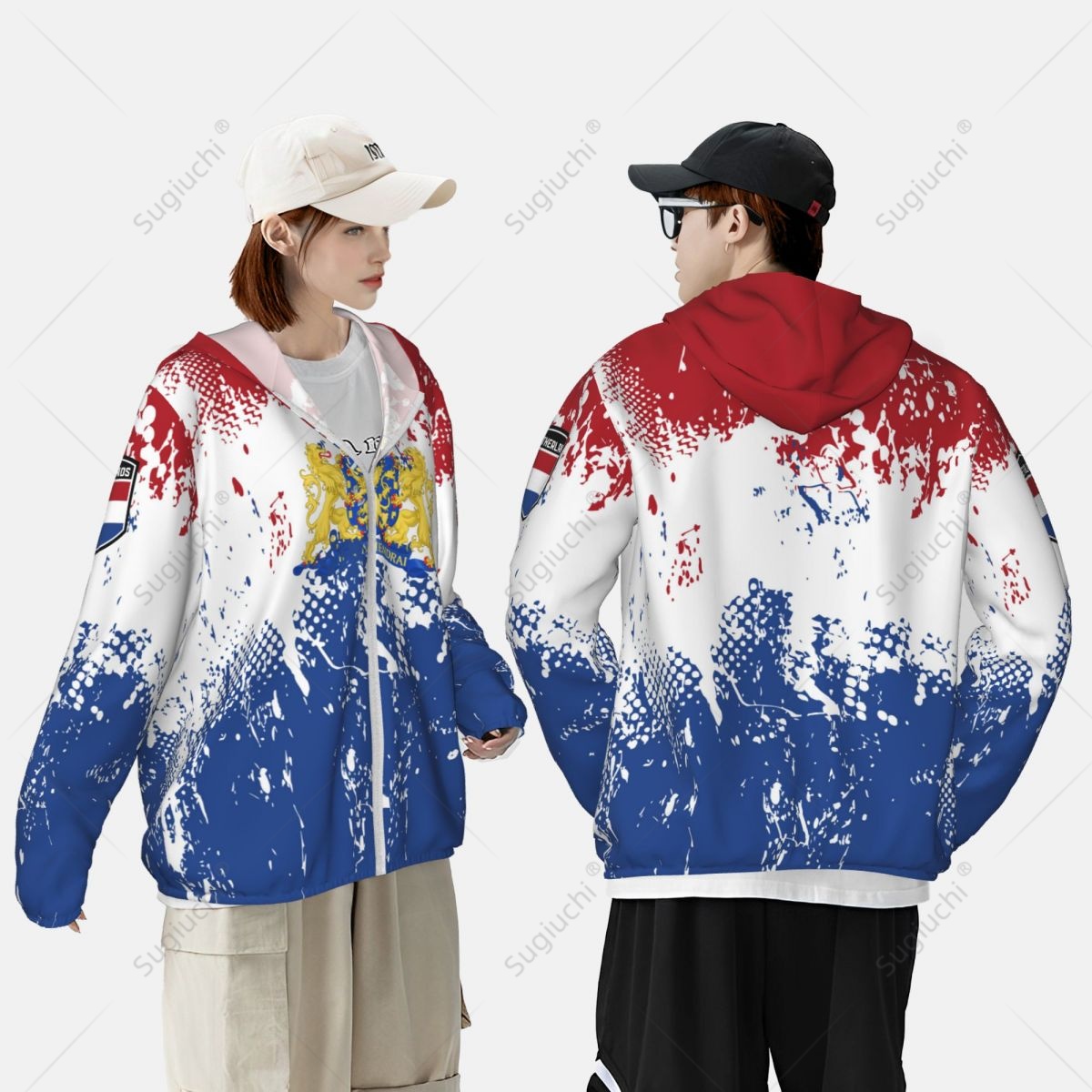 Netherlands Flag Sun Protectio - Fishing Hoodie avaliação e preço