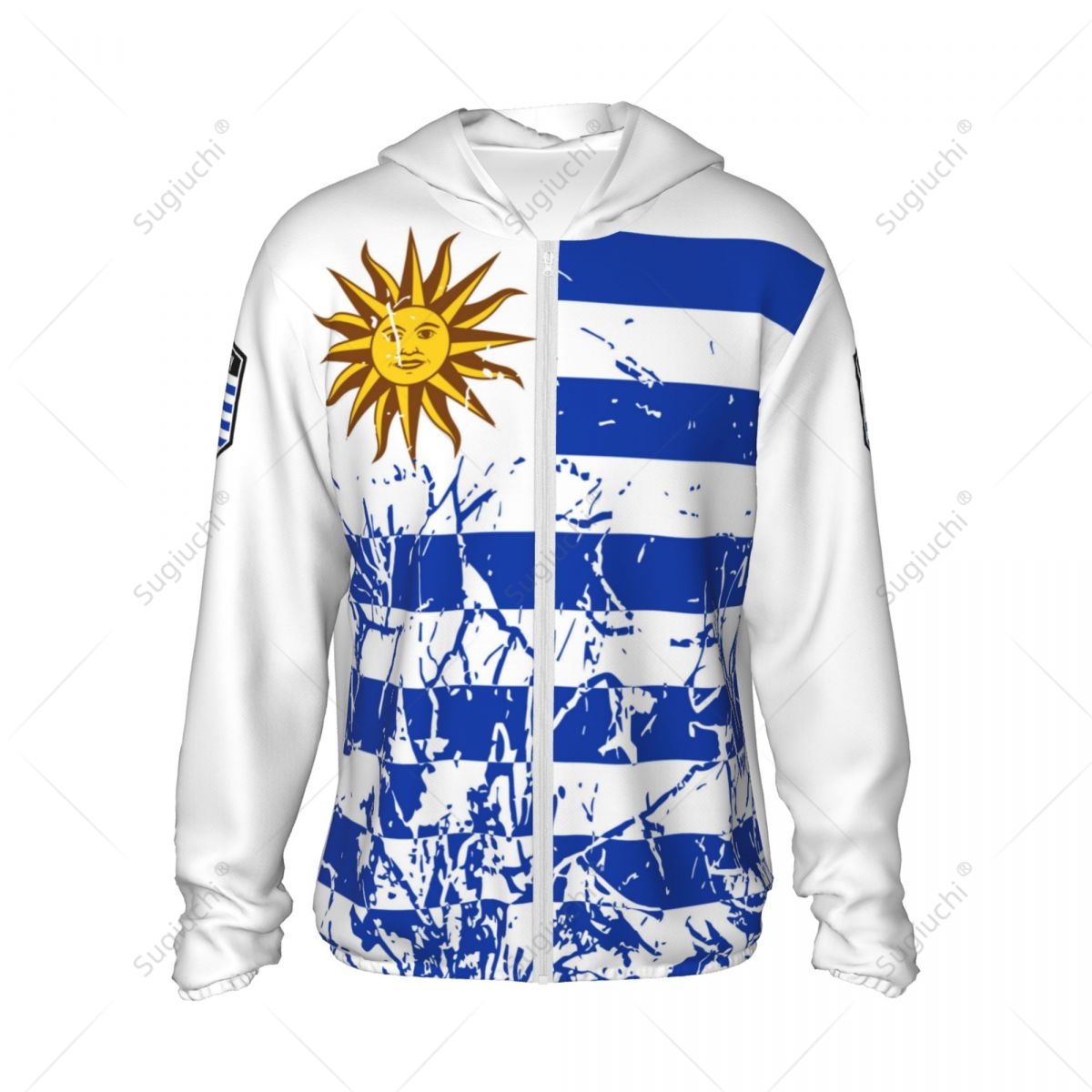 Uruguay Flag Sun Protection Ho - Fishing Hoodie avaliação e preço