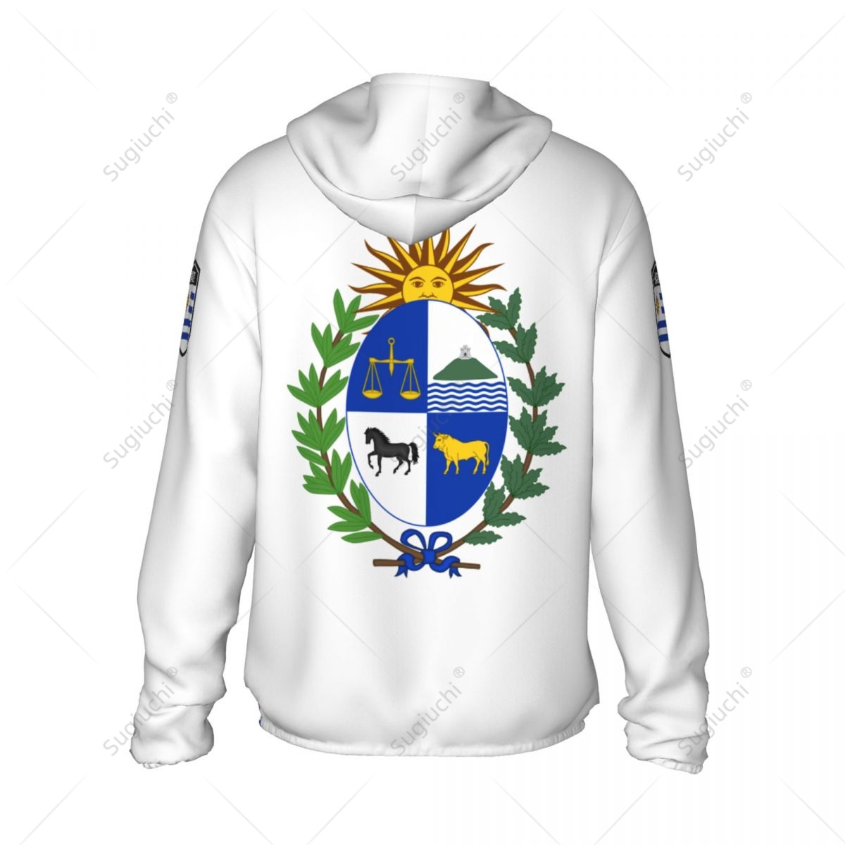 Uruguay Flag Sun Protection Ho - Fishing Hoodie avaliação e preço