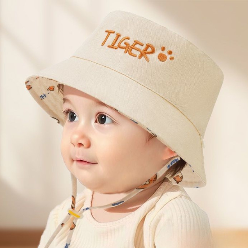 Letter Embroidered Baby Bucket - Fishing Hat avaliação e preço