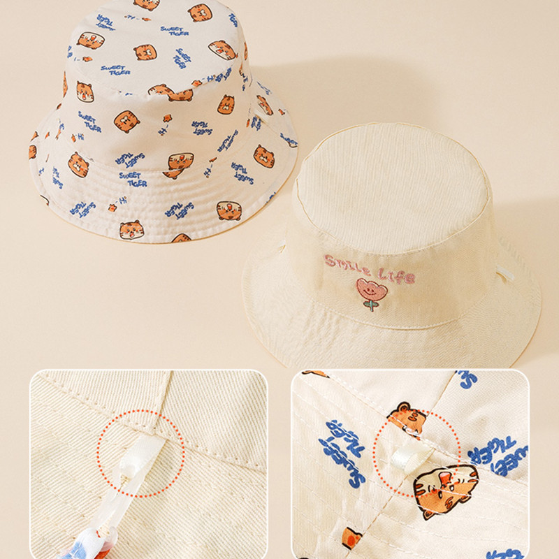 Letter Embroidered Baby Bucket - Fishing Hat avaliação e preço