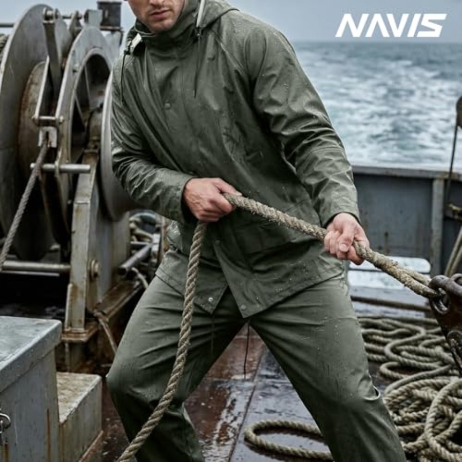 Mens PRO Workwear 3-Piece Wate - Fishing Rain Suit avaliação e preço