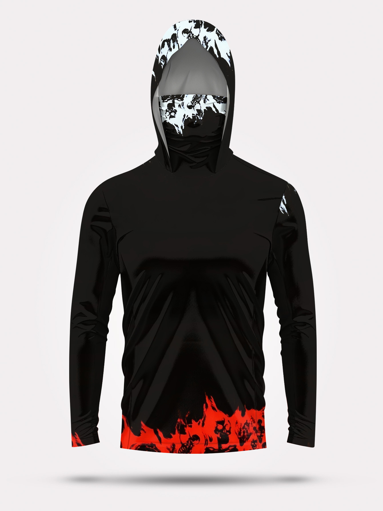 Men Hood Fishing Shirt long sl - Fishing Shirt Uv Protection avaliação e preço
