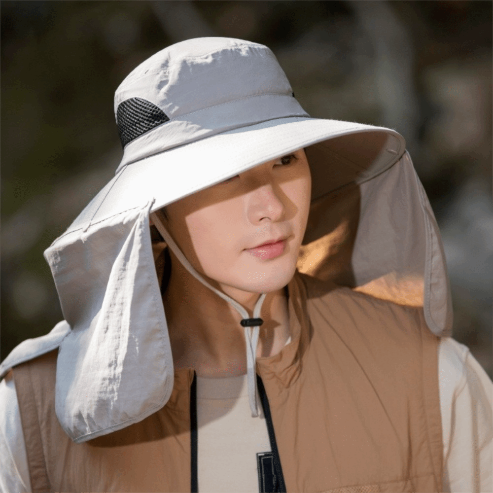 Fashion Cloth Men Sun Hat Big  - Fishing Hat avaliação e preço