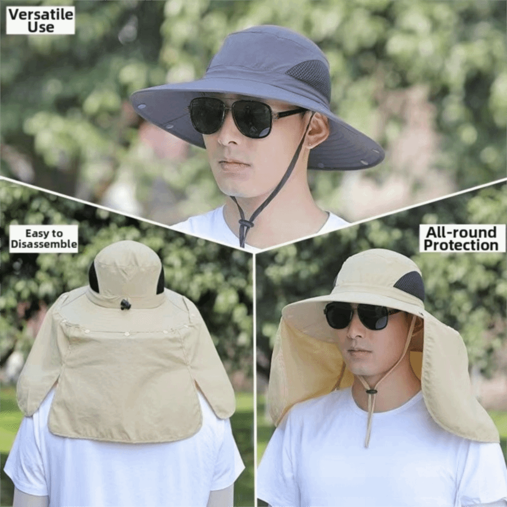 Fashion Cloth Men Sun Hat Big  - Fishing Hat avaliação e preço