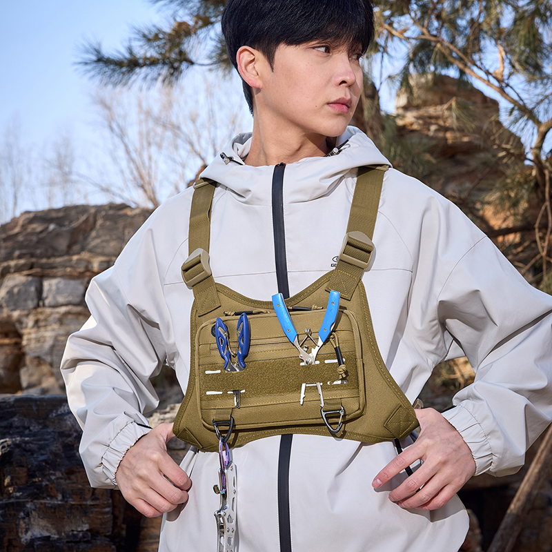 Tactical Front Chest Rig Bag V - Fishing Backpack avaliação e preço