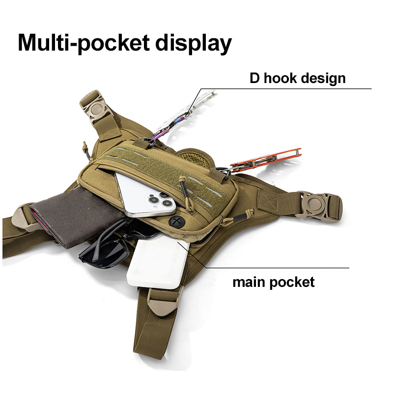 Tactical Front Chest Rig Bag V - Fishing Backpack avaliação e preço