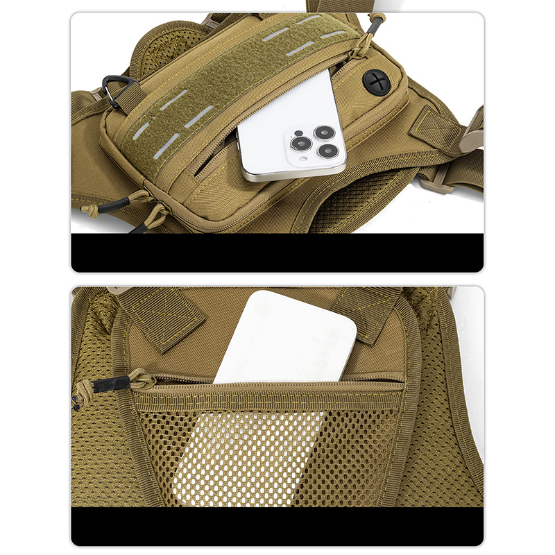 Tactical Front Chest Rig Bag V - Fishing Backpack avaliação e preço