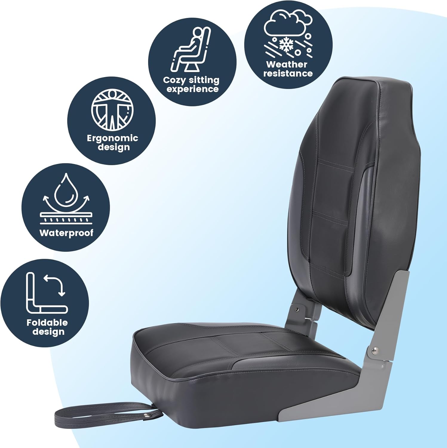 2 Pack Folding Boat Seats, Hig - Fishing Backpack avaliação e preço