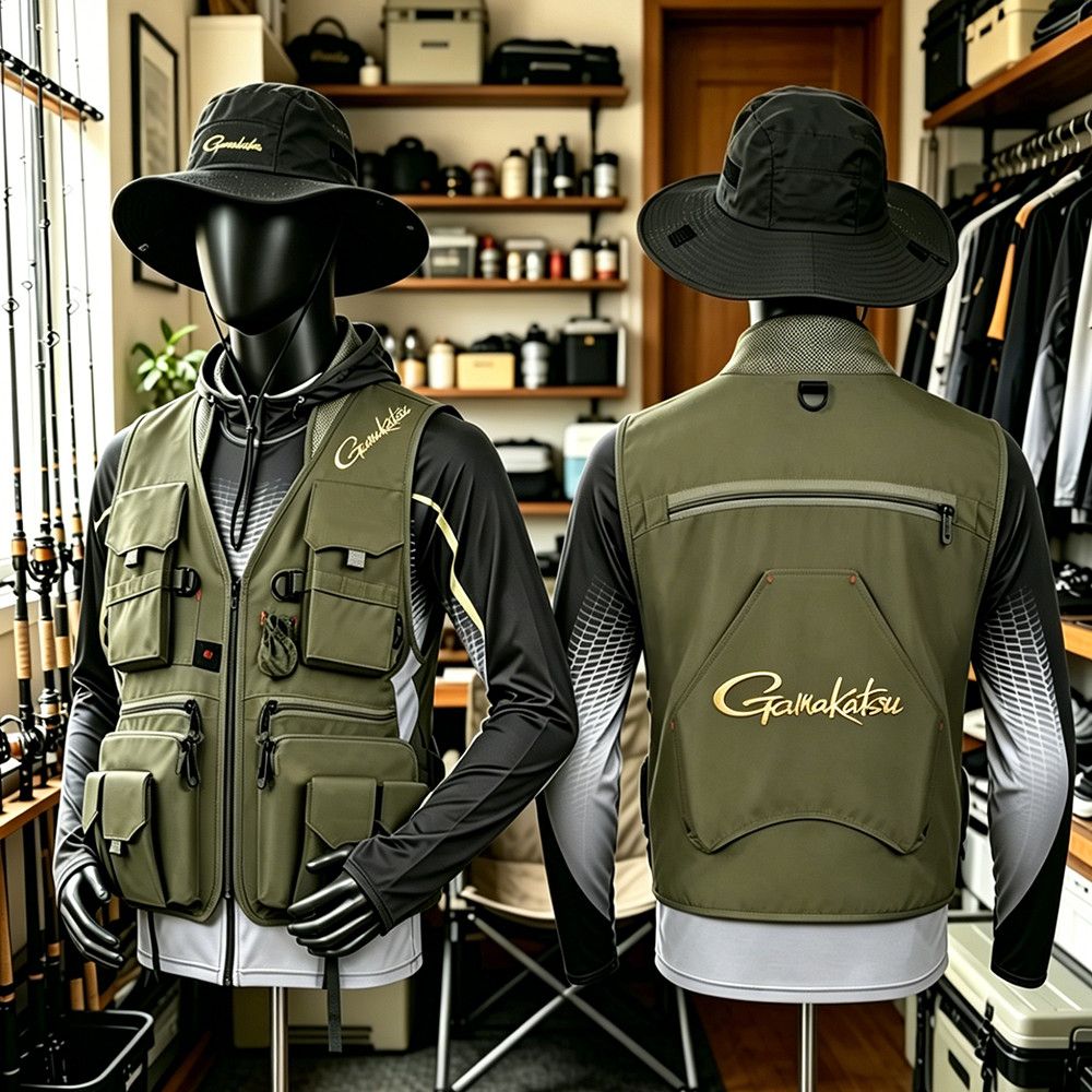 Gamakatsu Men Multi-Pocket Fis - Fishing Vest avaliação e preço