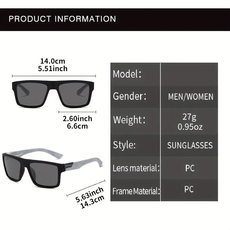 Fashion Travel Square Polarize - Fishing Sunglasses Polarized avaliação e preço