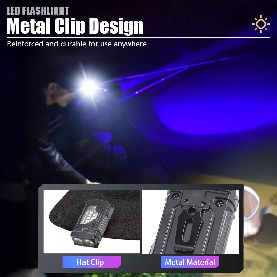 Mini Keychain EDC Flashlight - - Fishing Hat avaliação e preço