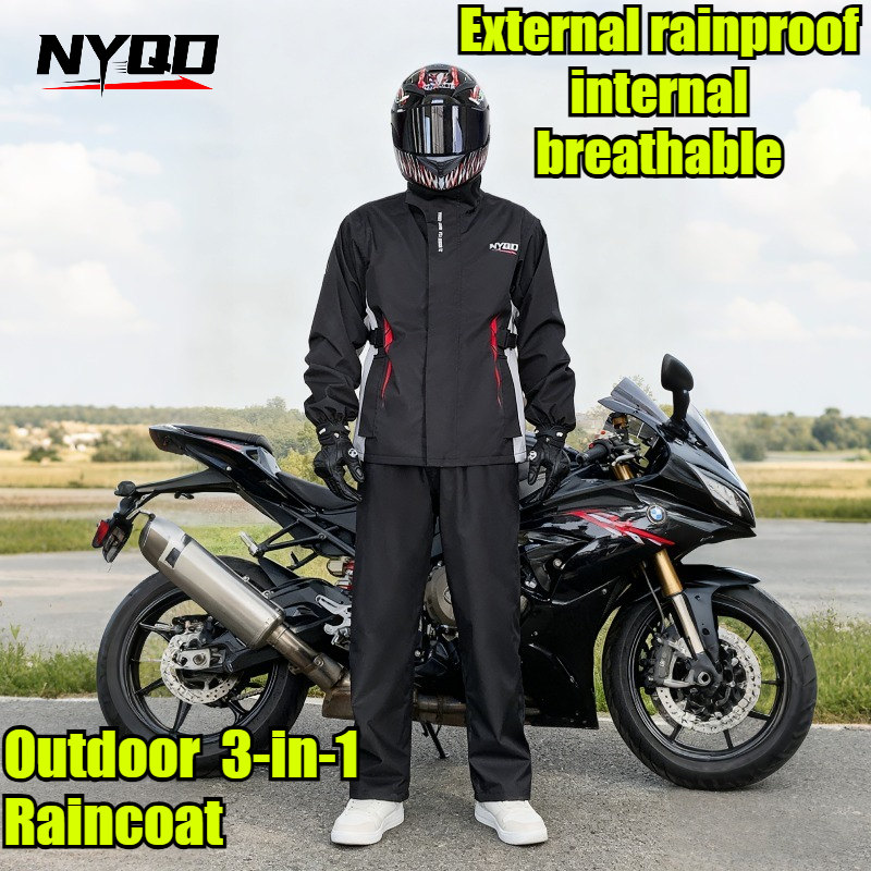 Motorcycle Raincoat Suit Men U - Fishing Jacket Waterproof avaliação e preço