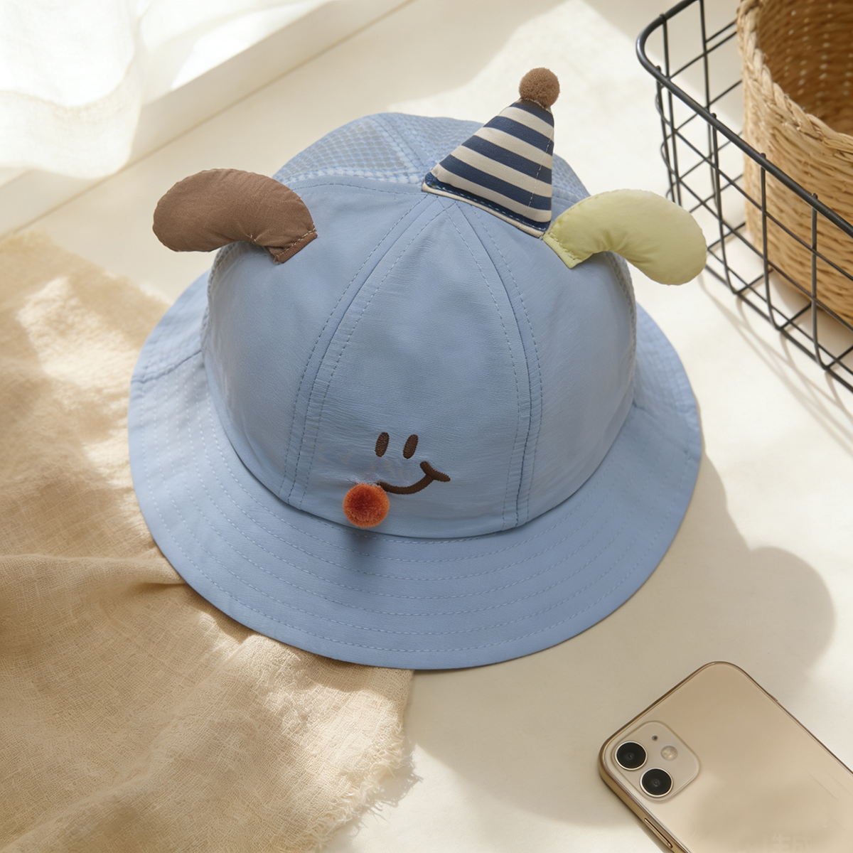 Cute birthday-themed embroider - Fishing Hat avaliação e preço