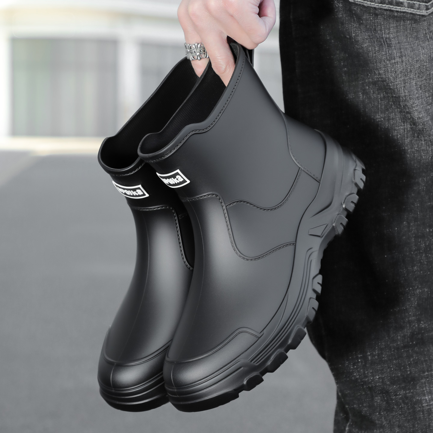 Fashionable new style men's mi - Fishing Boots avaliação e preço