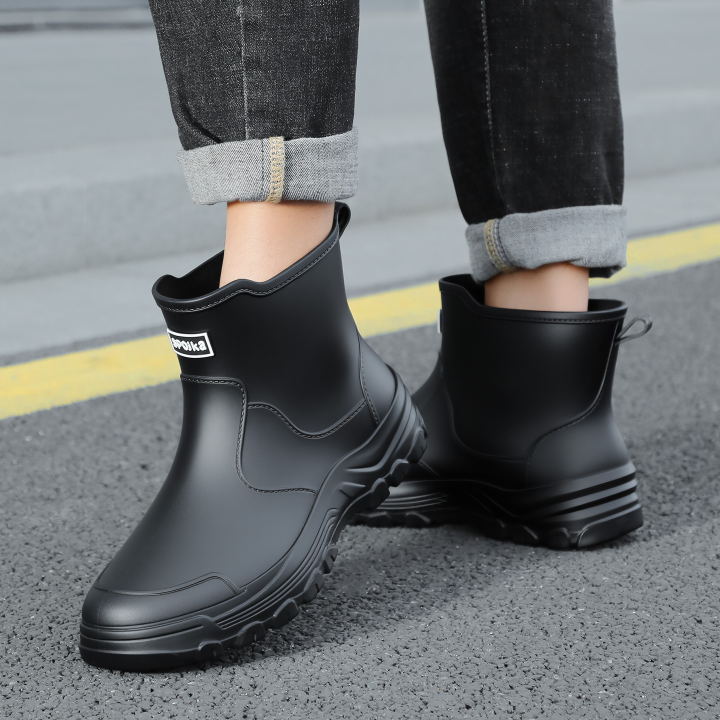 Fashionable new style men's mi - Fishing Boots avaliação e preço