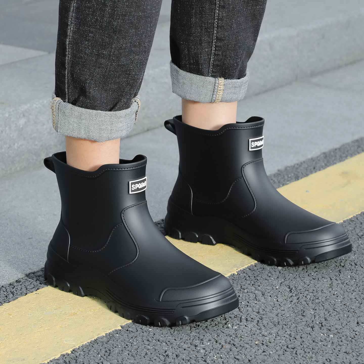 Fashionable new style men's mi - Fishing Boots avaliação e preço